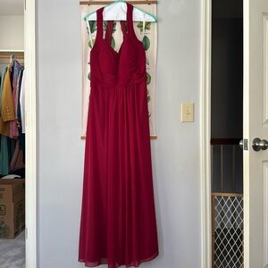 Azazie burgundy bridesmaid dress
